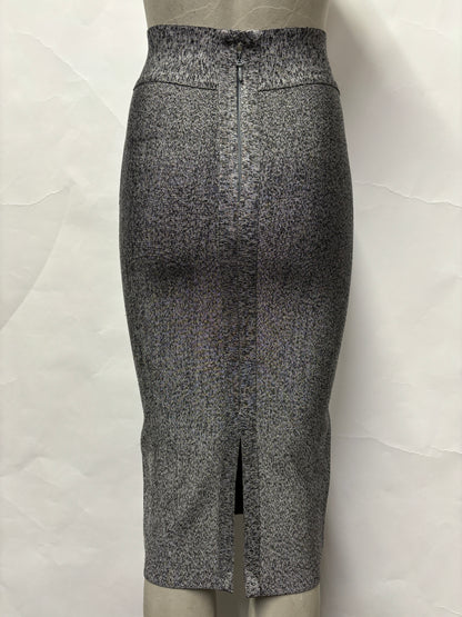 Gracia Grey knitted and Fitted Pencil Skirt S