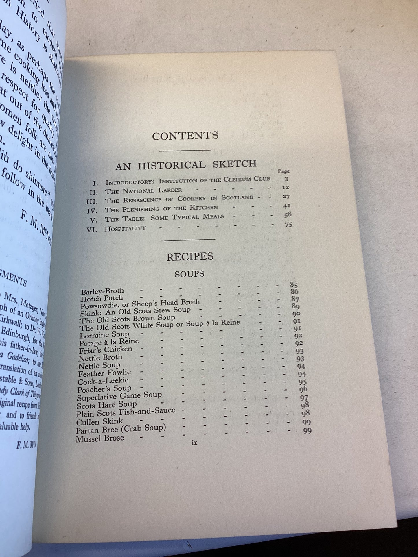 The Scots Kitchen With Old Time Recipes F Marian McNeill