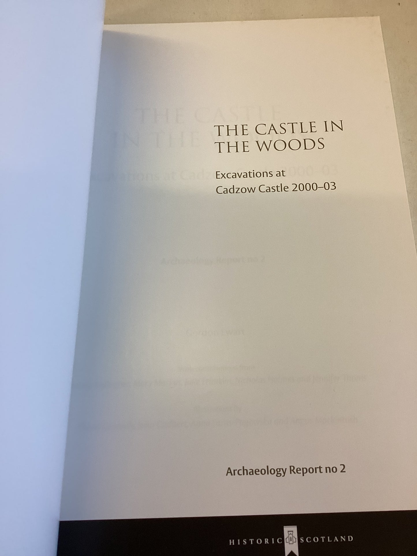 The Castle In The Woods Excavations at Cadzow Castle 2000 - 2003 Archaeology Report No 2