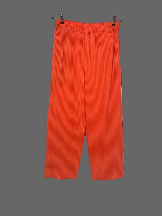 Issey Miyake Homme Plisse Orange Pleated Trousers Size 2