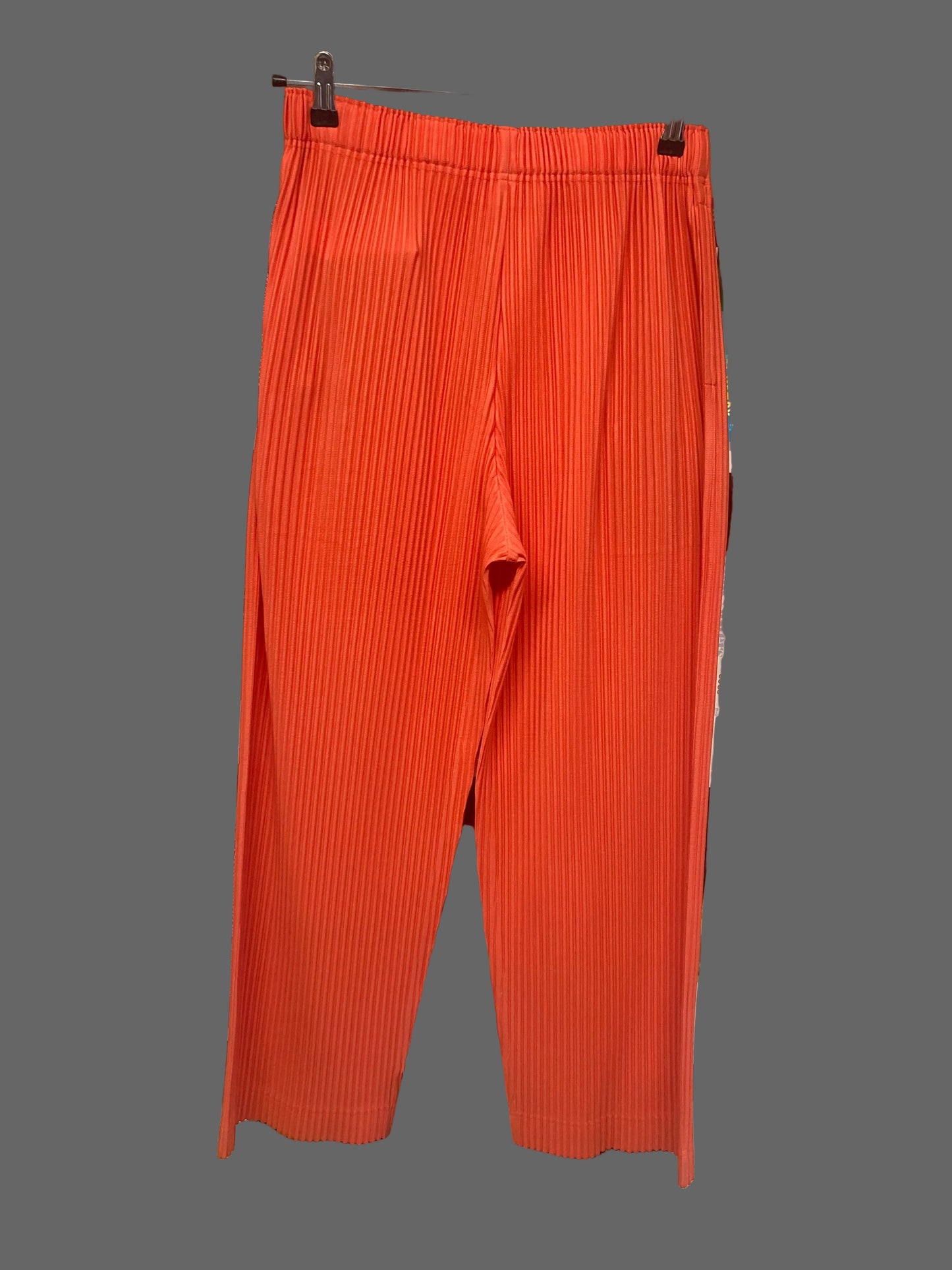 Issey Miyake Homme Plisse Orange Pleated Trousers Size 2