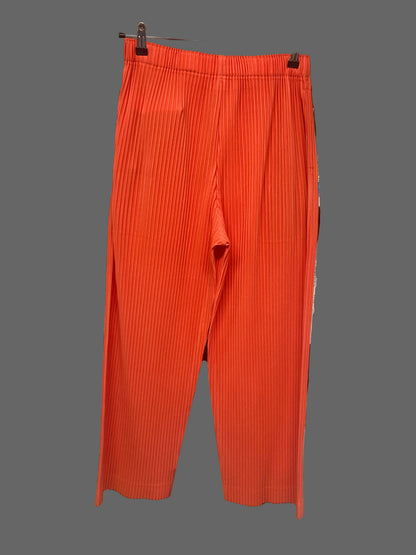 Issey Miyake Homme Plisse Orange Pleated Trousers Size 2