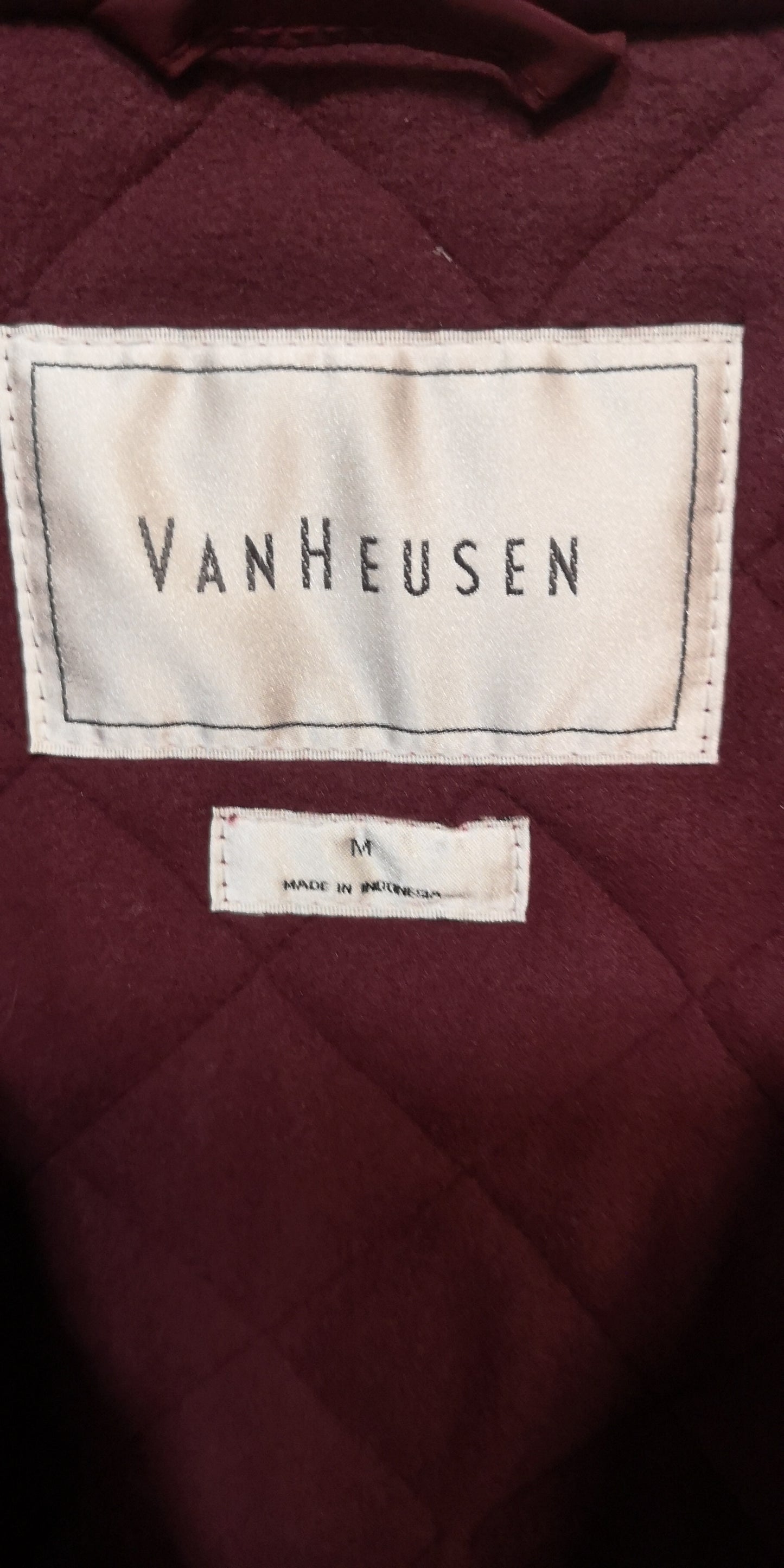 Van Heusen Burgundy Gilet Women's Size M