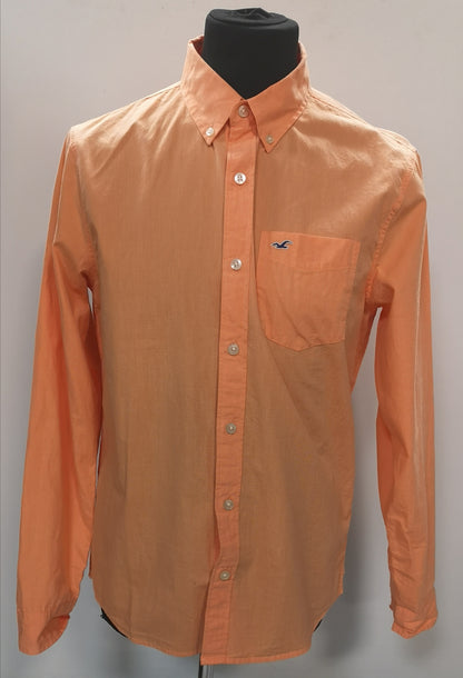 Hollister Orange Long Sleeve Shirt Size M