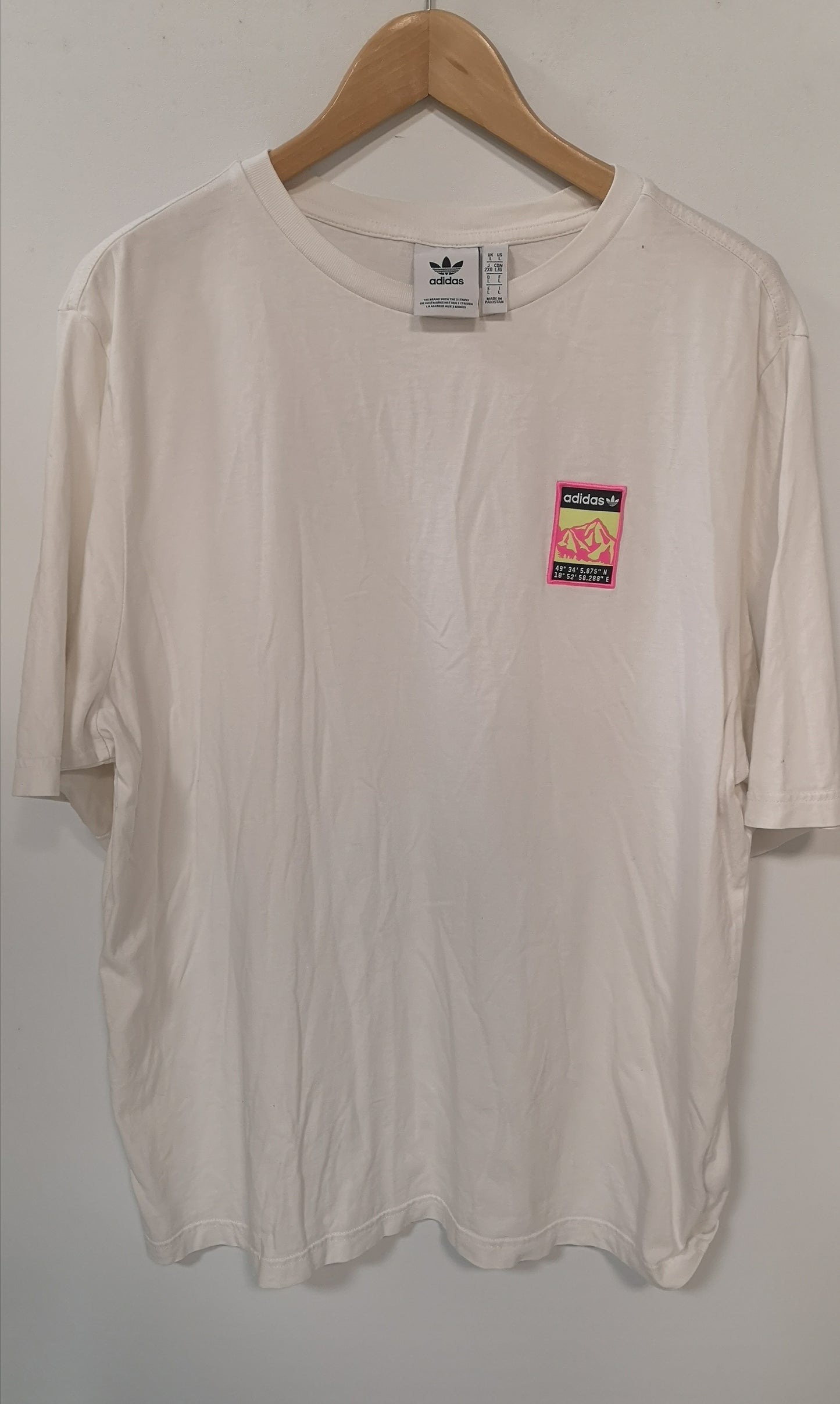 Adidas Originals Adiplore White T-Shirt Size L