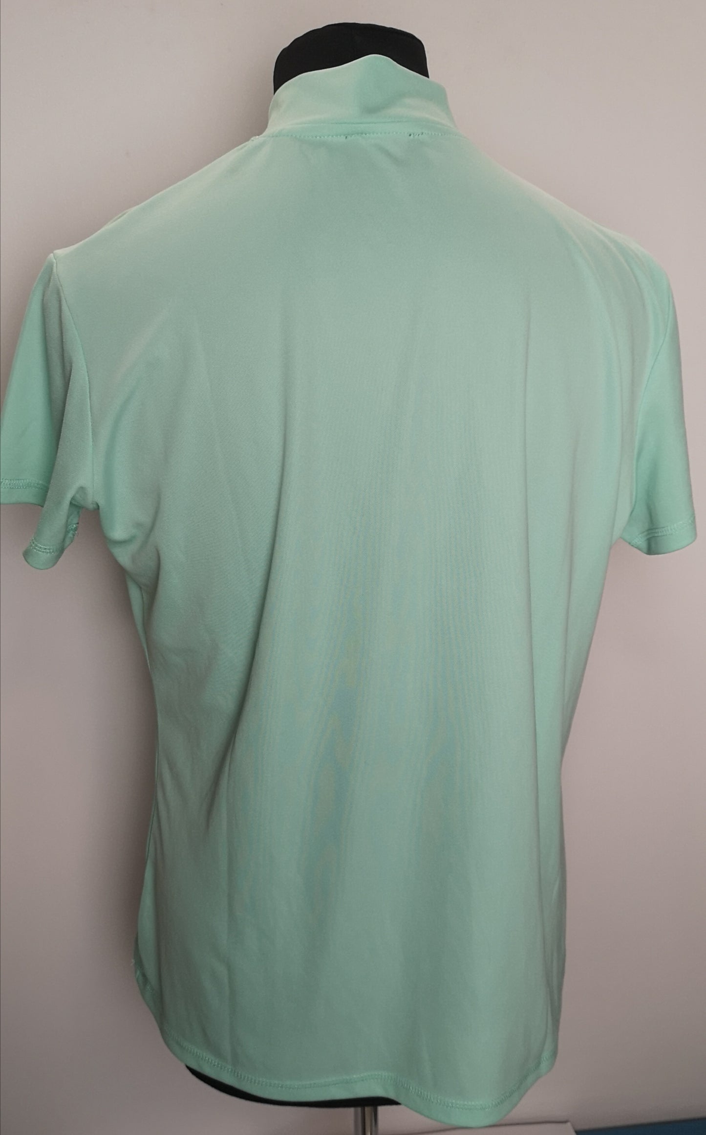 BNWT HKM Pro Team Equestrian Short Sleeve Turquoise Slim Fit Base Layer Size XL