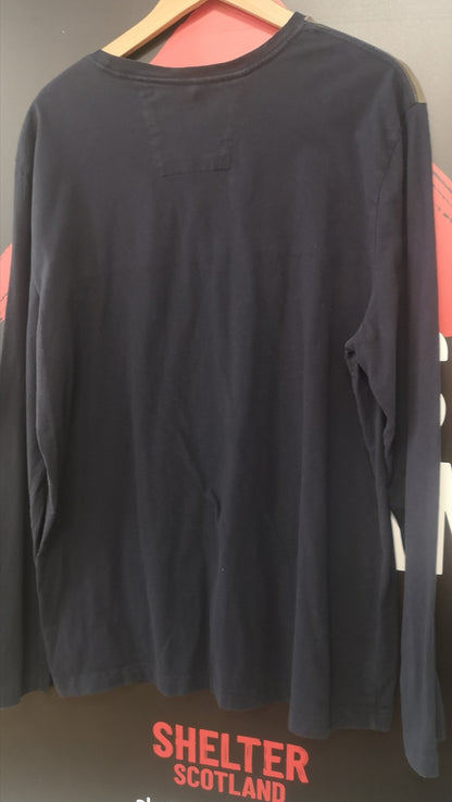 Nautica Blue/Green Long Sleeve Crewneck T-Shirt Size XXL