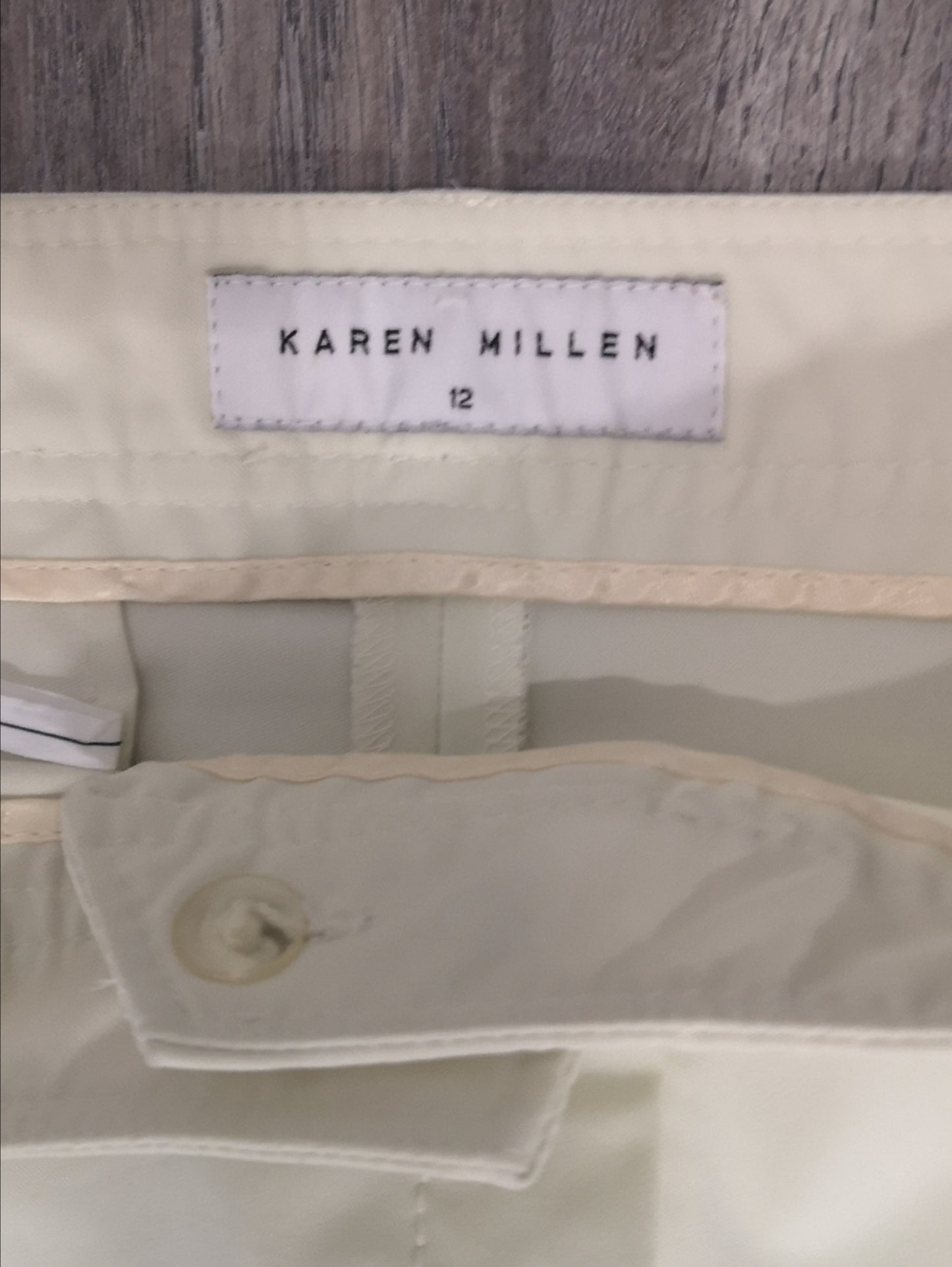 Karen Millen Cream Trousers Size 12