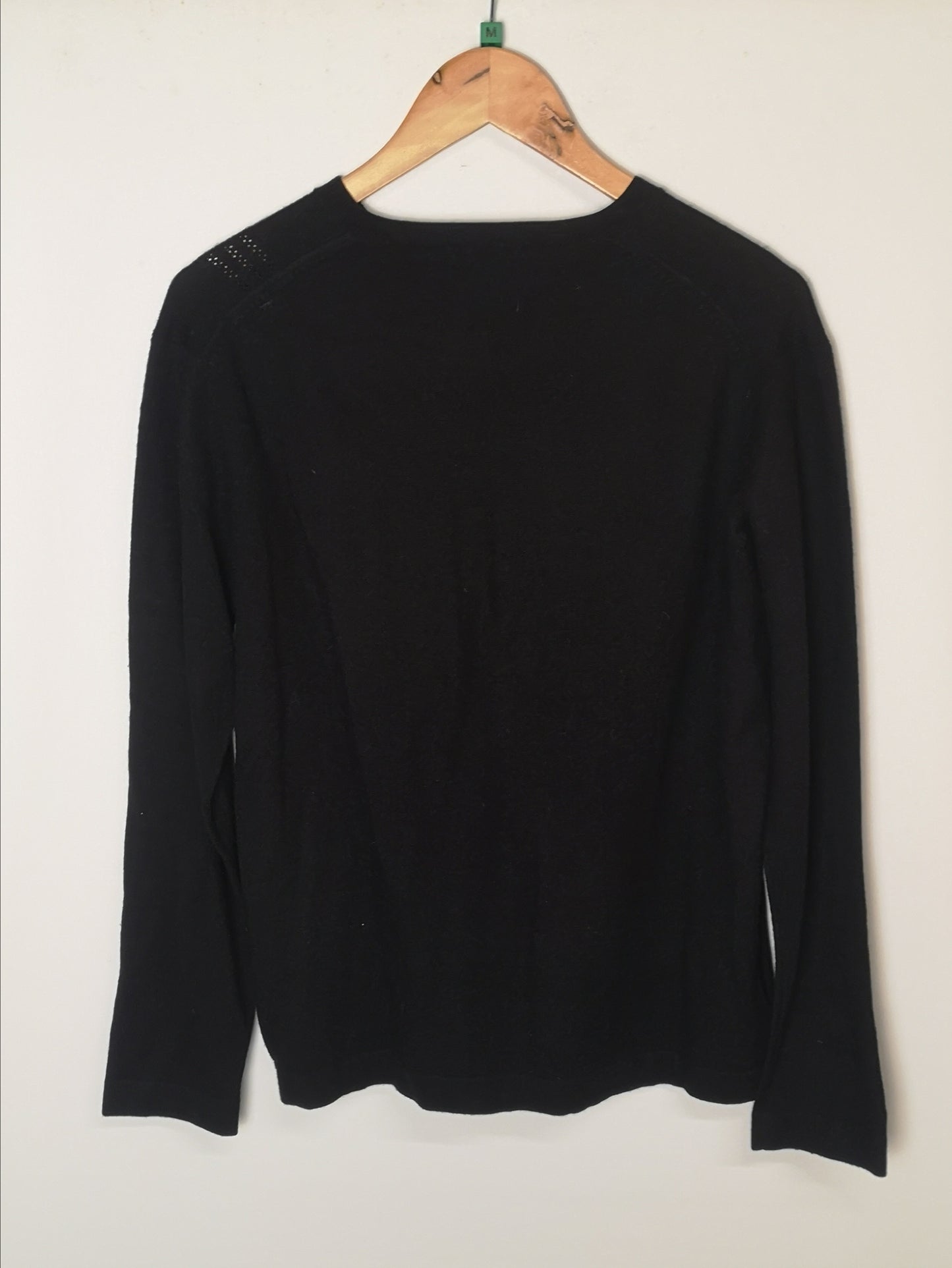 French Connection Black V-Neck Jumper Size M