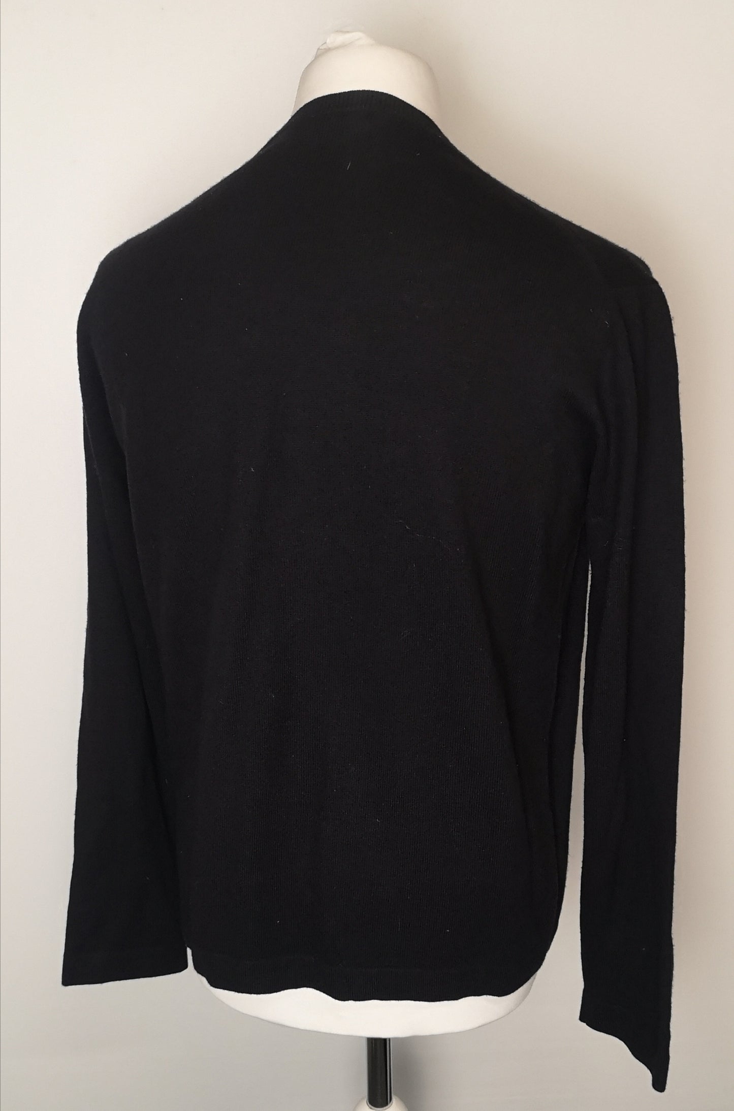 French Connection Black V-Neck Jumper Size M