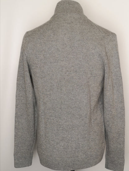 BNWT M&S Wool Rich Blend Grey Fleece Size S