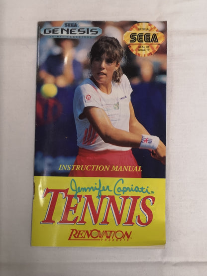 Jennifer Capriati Tennis (Boxed with manual) - Sega Genesis