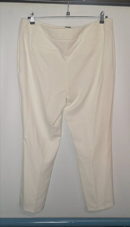 BNWT M&Co Ivory White Trousers Size 18