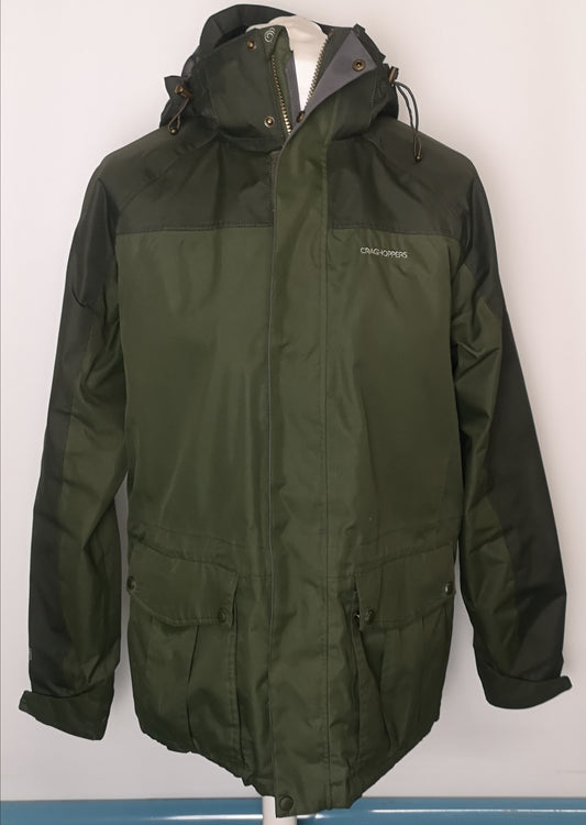 Craghoppers Green Aquadry Waterproof Jacket Size M