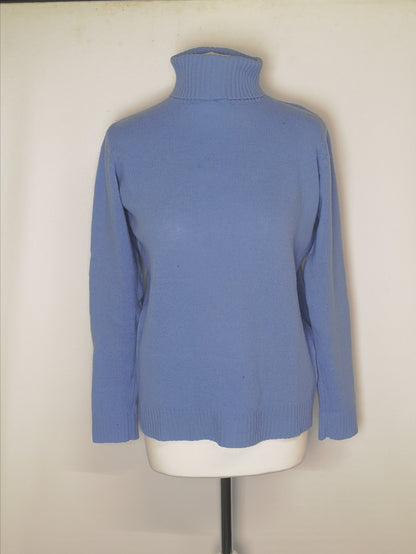 EWM Blue Lambswool Sweater Size M - 14/16