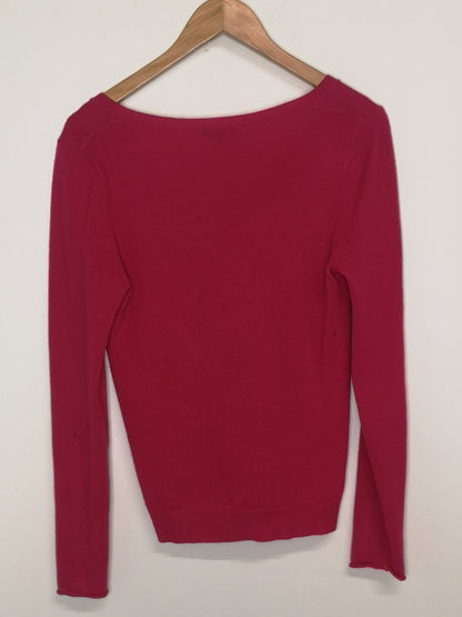 Jigsaw Fuschia Cashmere Jumper Size Small