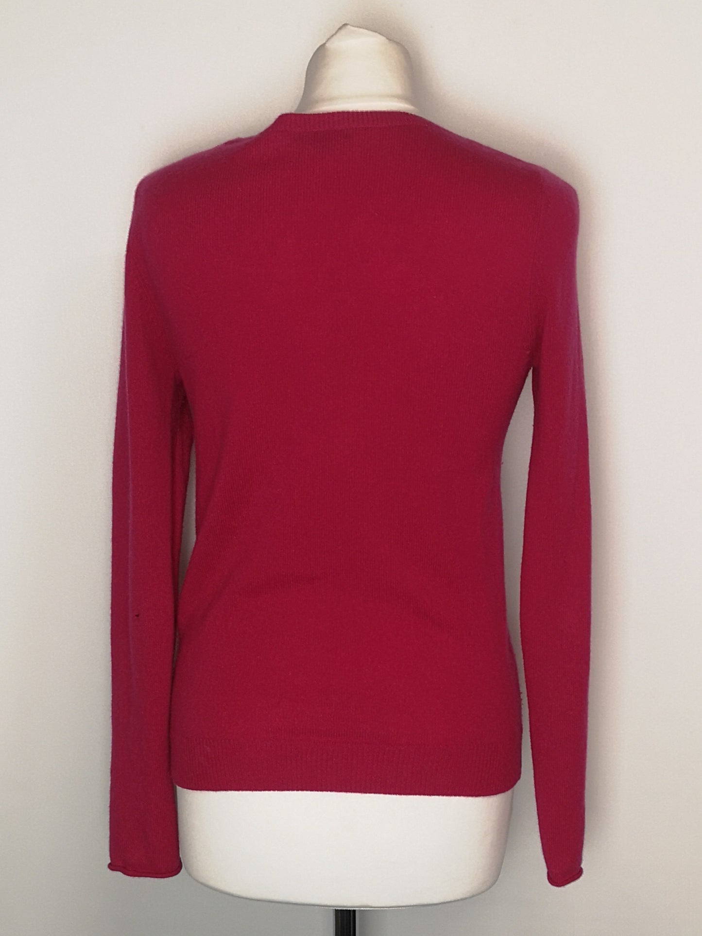 Jigsaw Fuschia Cashmere Jumper Size Small