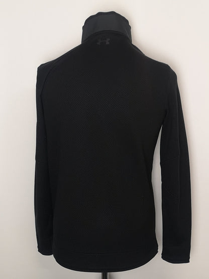 Under Armour Golf Dark Grey ColdGear Long Sleeve Quarter Snap Pullover Sweatshirt Size M