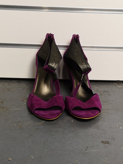 BNWT M&S Autograph Purple Sandal Heels Size 3.5