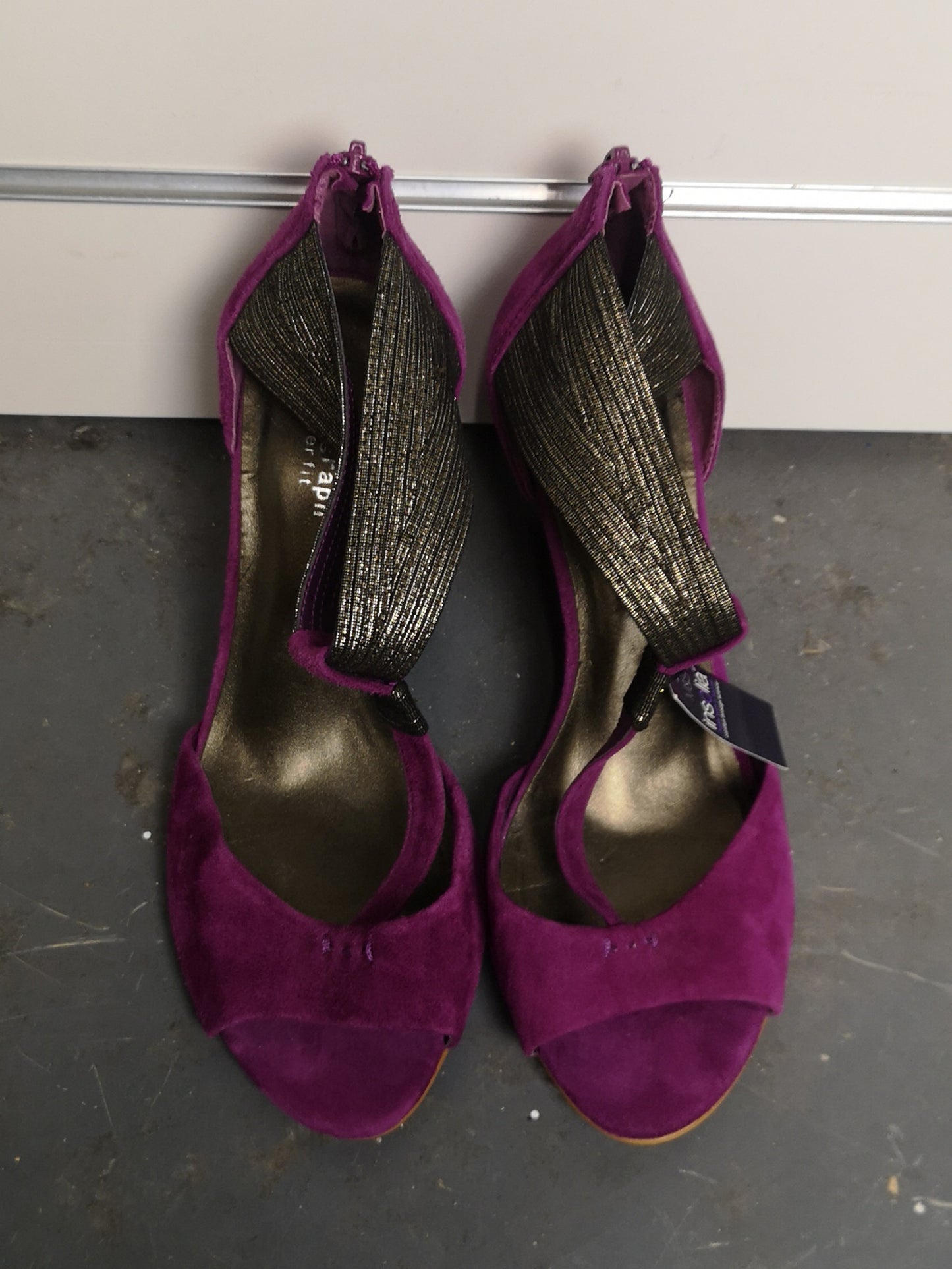 BNWT M&S Autograph Purple Sandal Heels Size 3.5