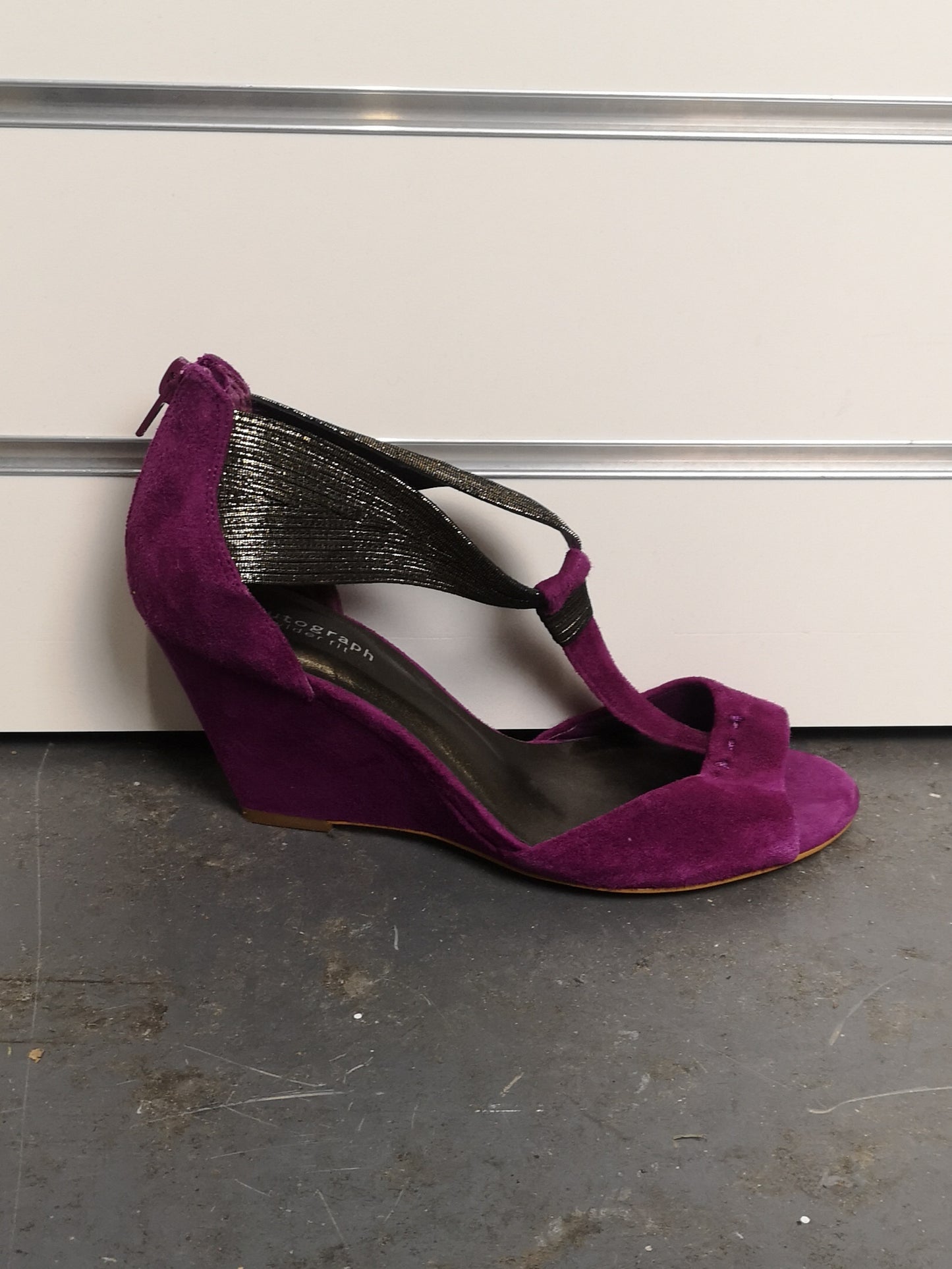 BNWT M&S Autograph Purple Sandal Heels Size 3.5