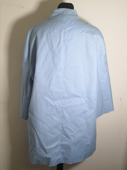 Jaeger Baby Blue Blazer Jacket Size 14