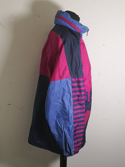 Vintage 90s Regatta Pink/Blue/Purple Coat Size S