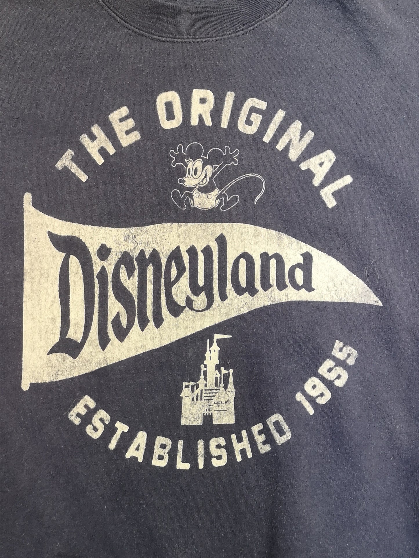 Disney Men's Blue Disneyland Mickey Mouse Jumper Size M