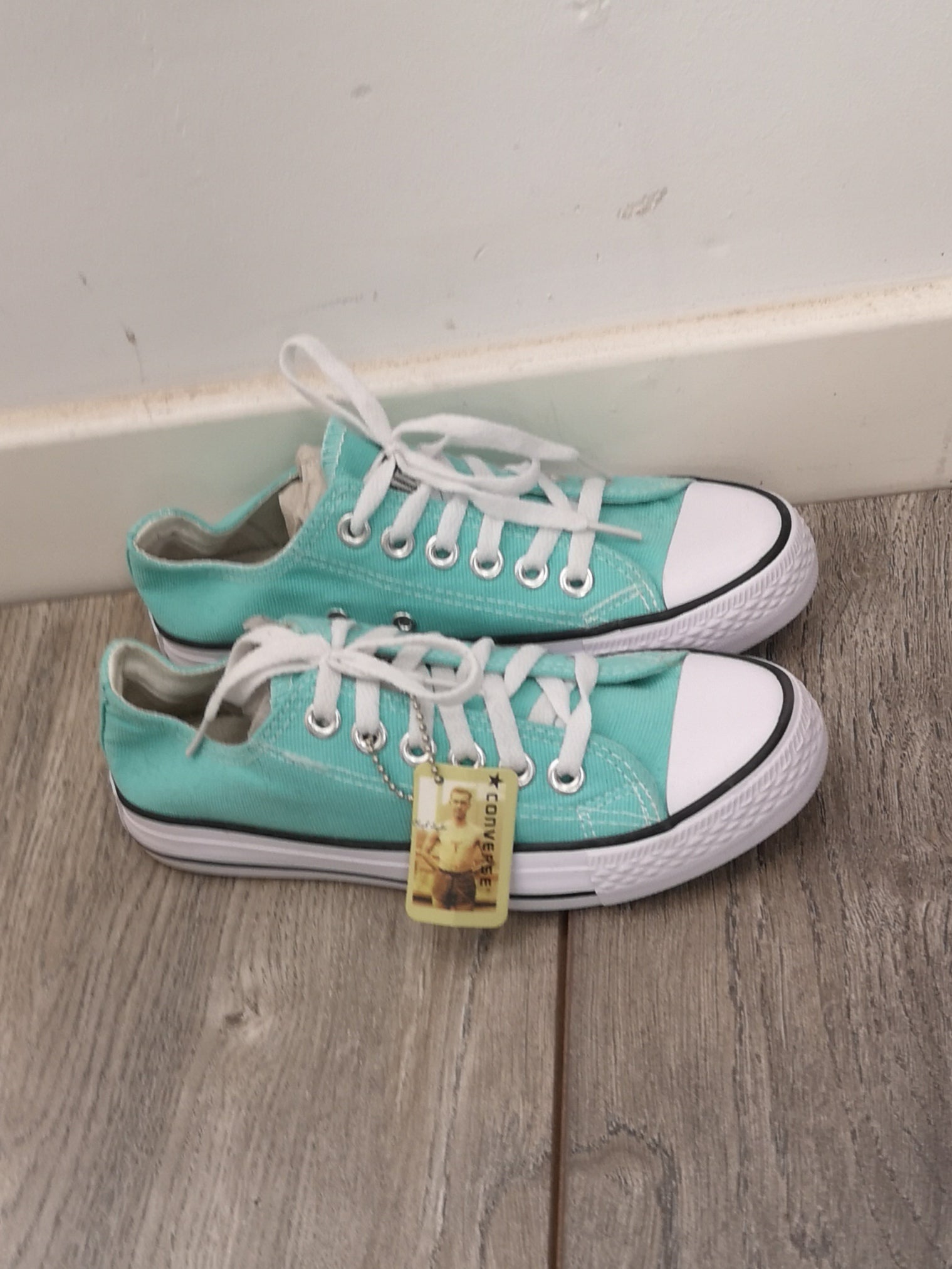 Converse Chuck Taylor Teal Trainers Size 5 Shop for Shelter