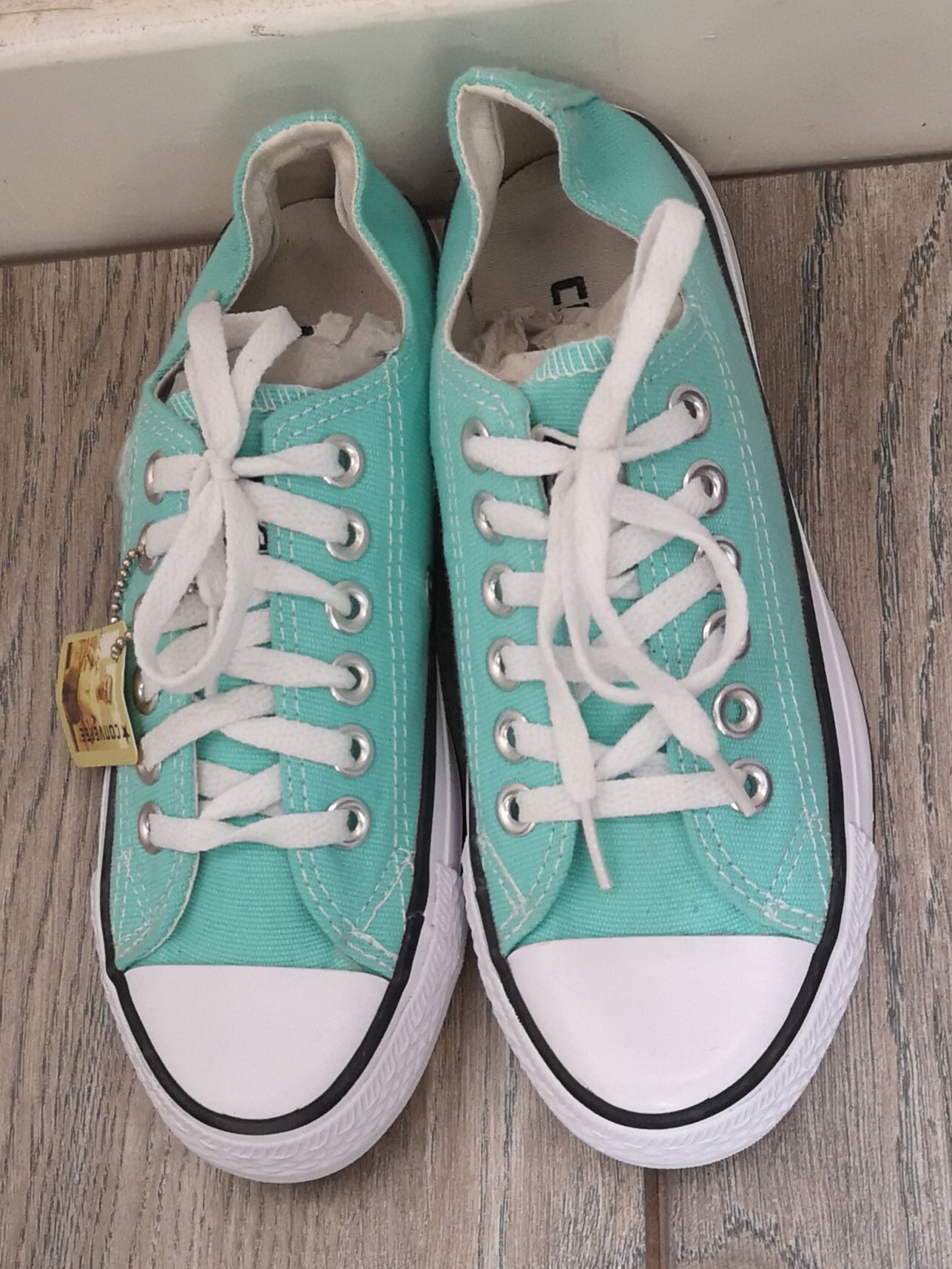 Converse Chuck Taylor Teal Trainers Size 5