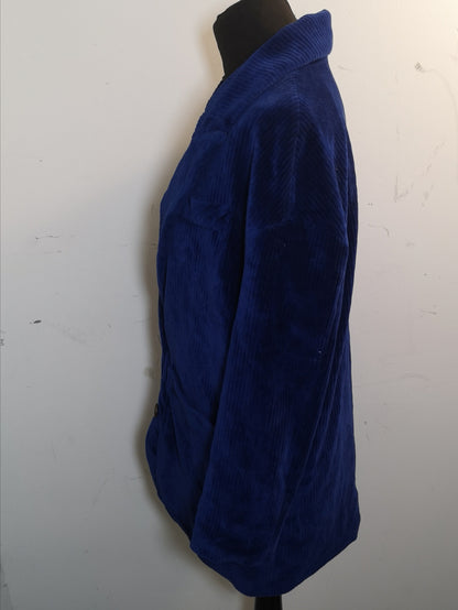 Vimie Velvet Blue Jacket Size S