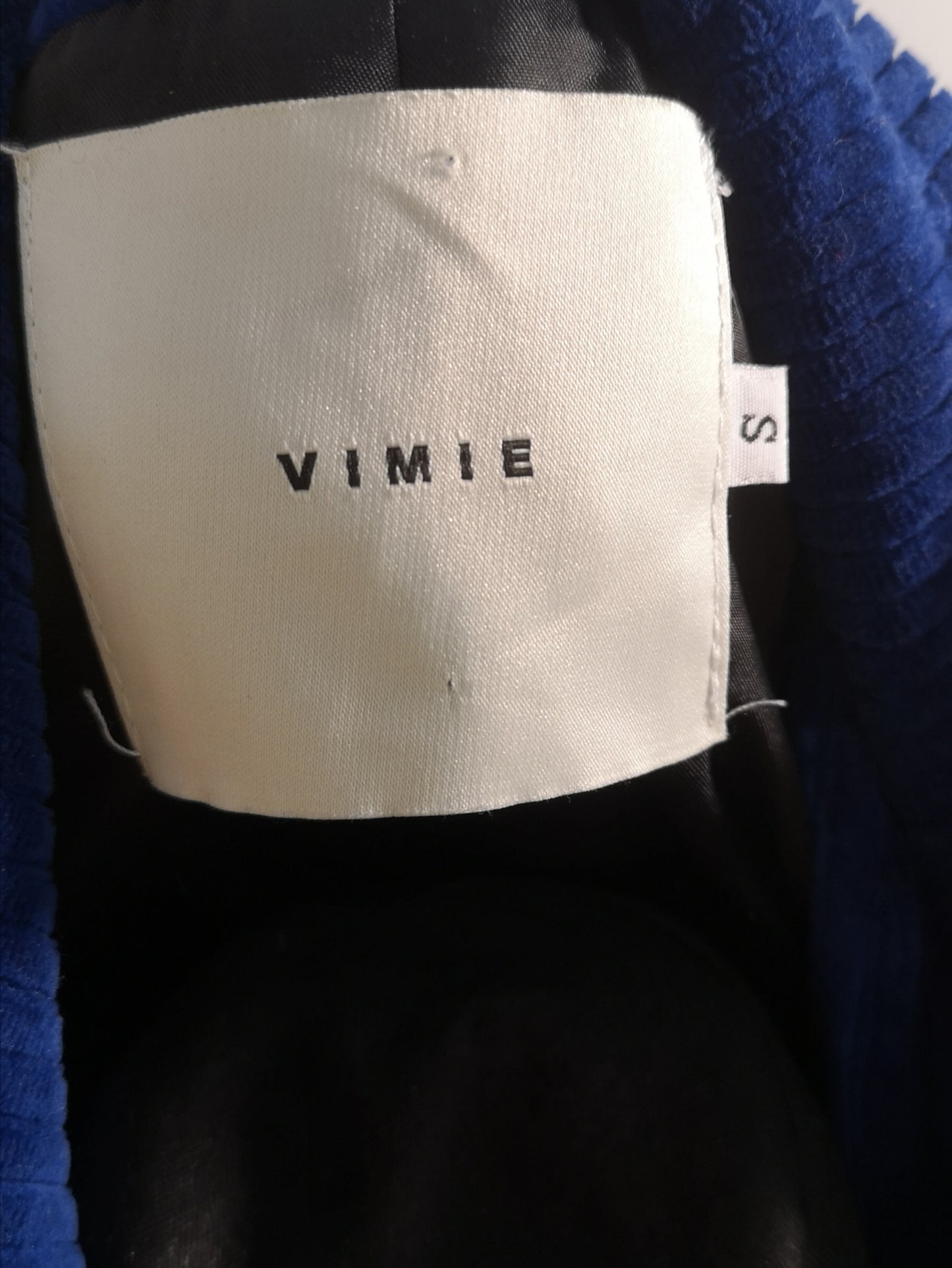 Vimie Velvet Blue Jacket Size S