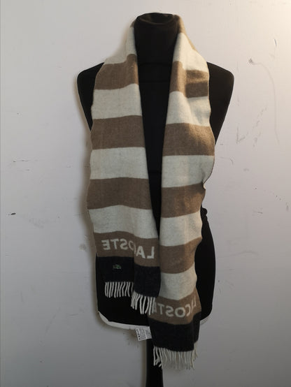 Lacoste Brown/White Scarf