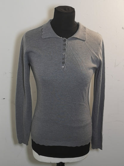 Munrospun Grey New Pure Wool Jumper Size 8