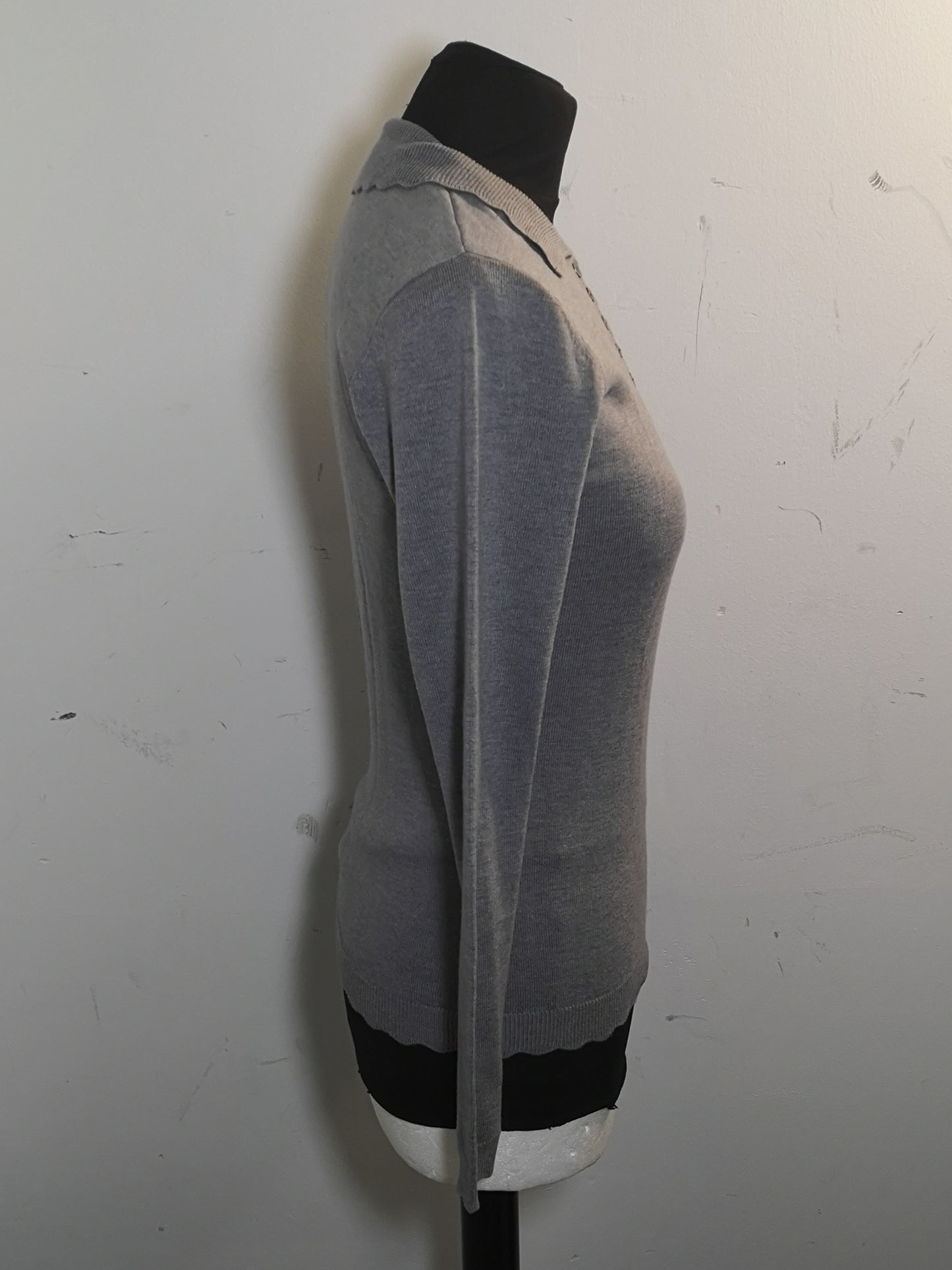 Munrospun Grey New Pure Wool Jumper Size 8