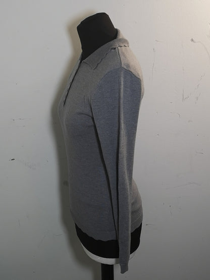 Munrospun Grey New Pure Wool Jumper Size 8