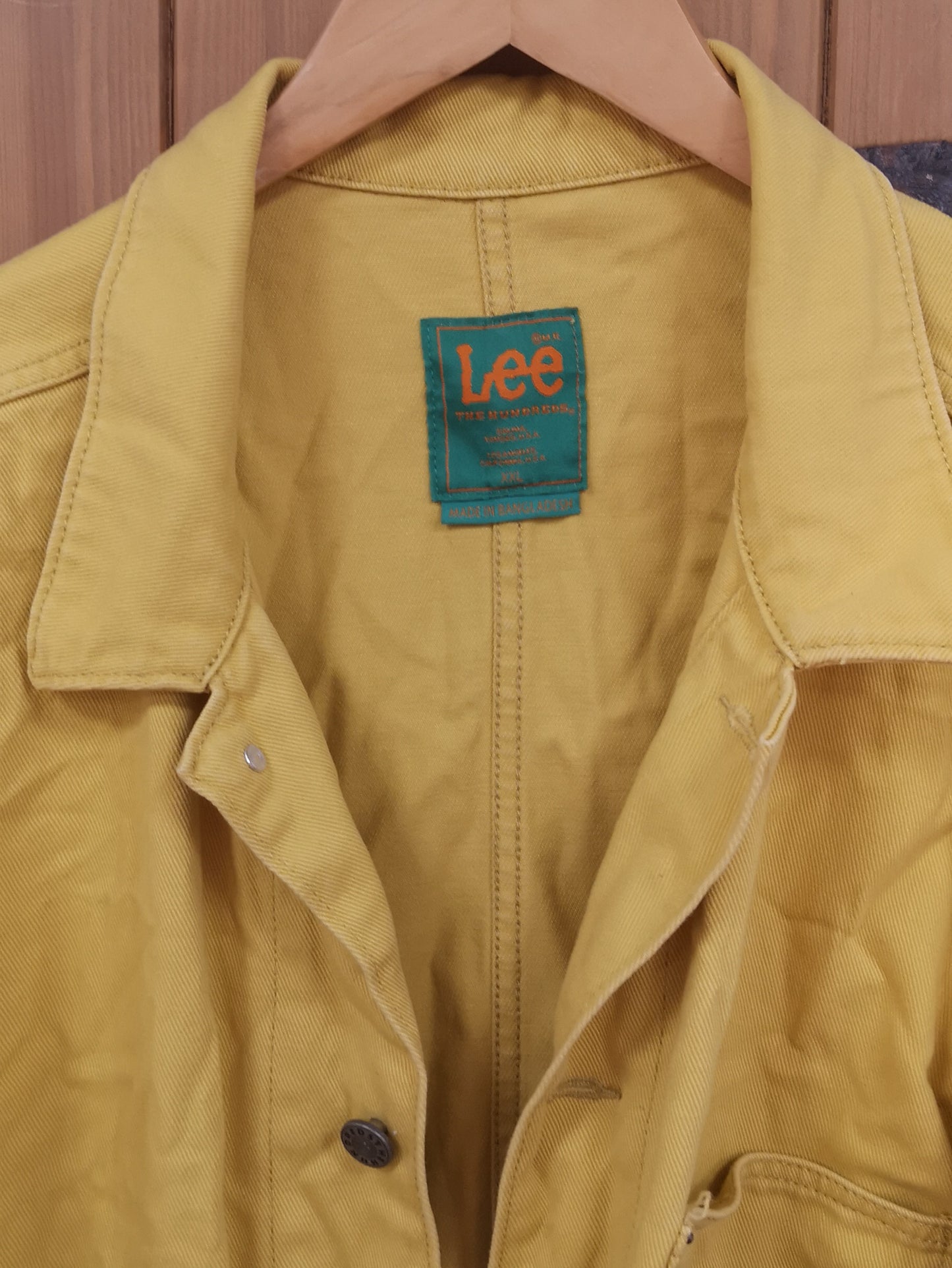 Lee x The Hundreds Yellow Button Up Jean Jacket Size XXL