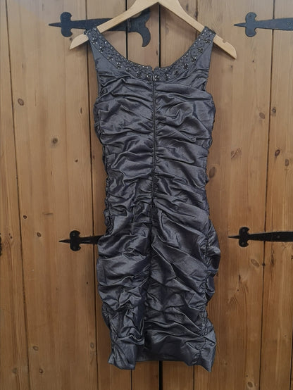 Cachet Pewter Dress Size 10