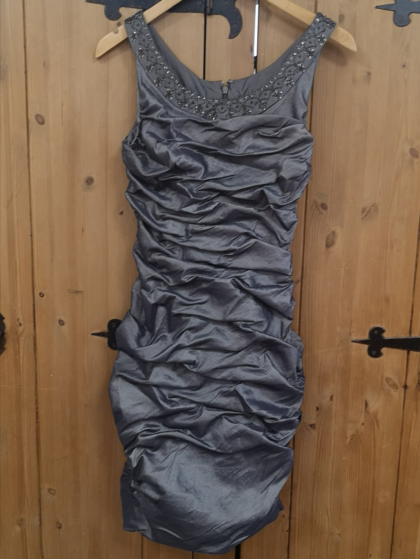 Cachet Pewter Dress Size 10