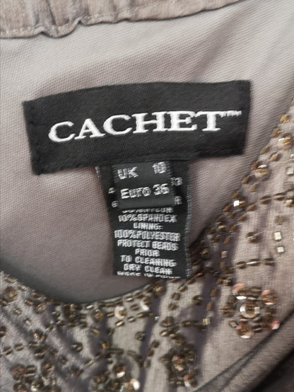 Cachet Pewter Dress Size 10