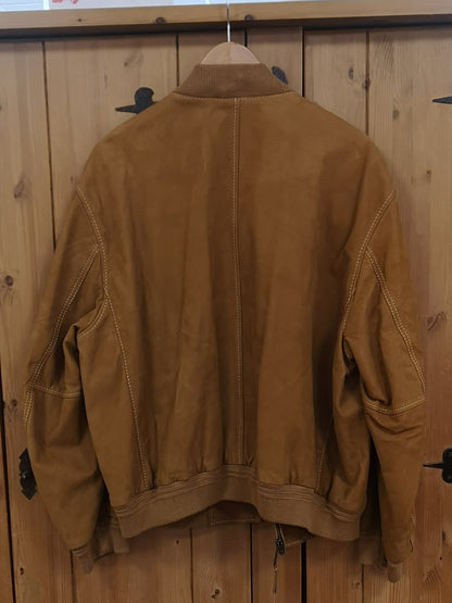 Timberland Genuine Camel Leather Jacket Size L