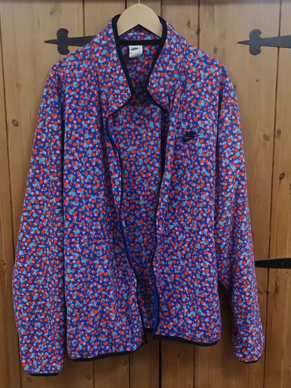 Nike Club Polar Spotted Multi-Colour Fleece Jacket Size XXL