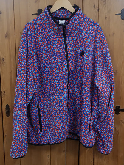 Nike Club Polar Spotted Multi-Colour Fleece Jacket Size XXL