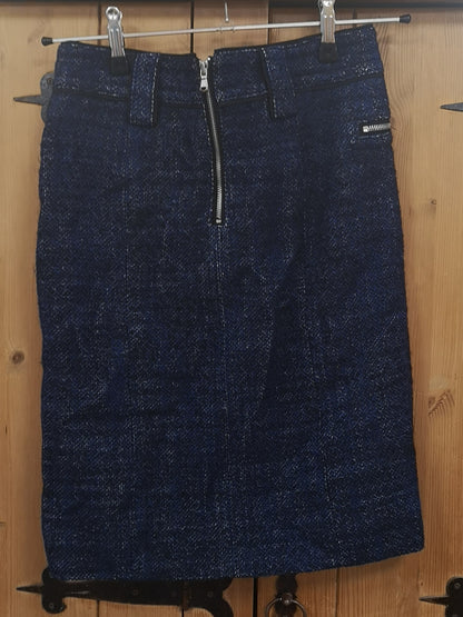 Marc by Marc Jacobs Wool Mid-Length Blue Skirt Size 6