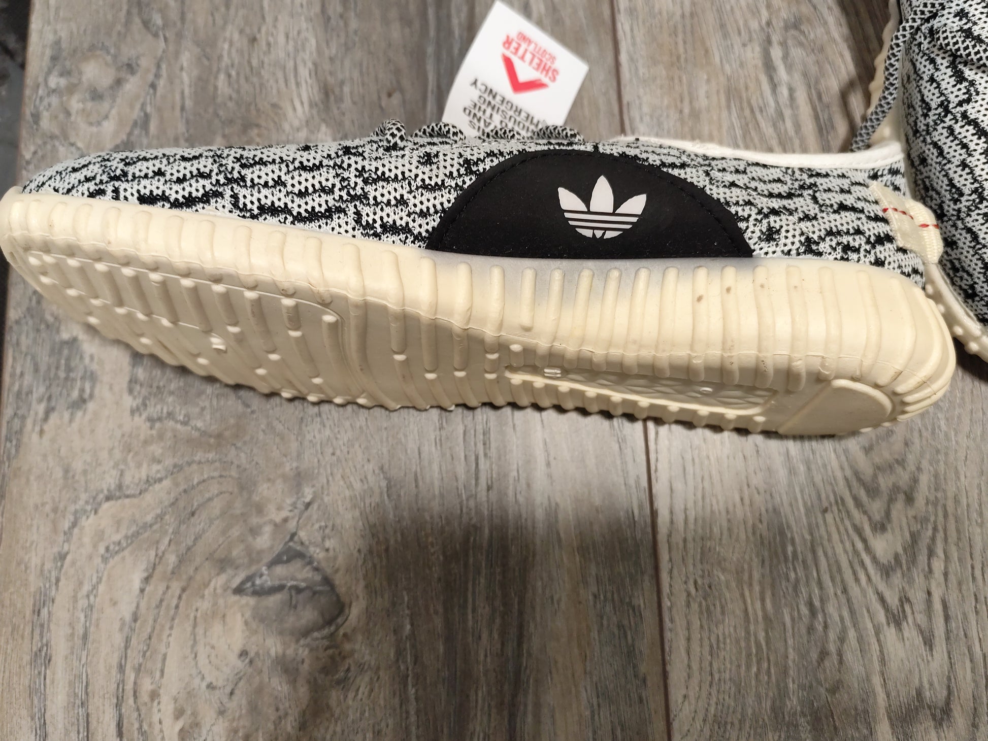 Adidas Yeezy Knit Trainers | UK 9.5 EU 44 Shop for Shelter Adidas Yeezy Knit Trainers | UK 9.5 EU 44 Shop for Shelter