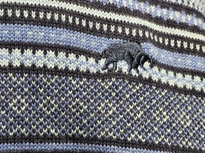 Raging Bull Fairsle Navy Panel Sweater | Size M