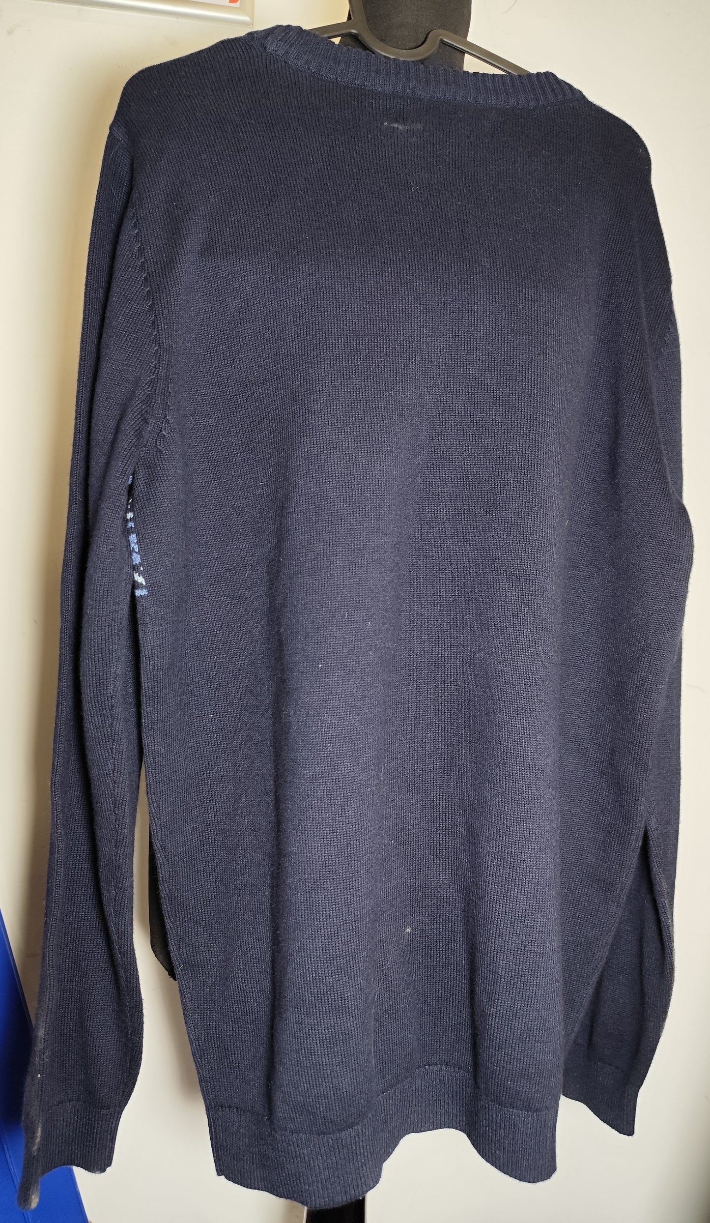 Raging Bull Fairsle Navy Panel Sweater | Size M