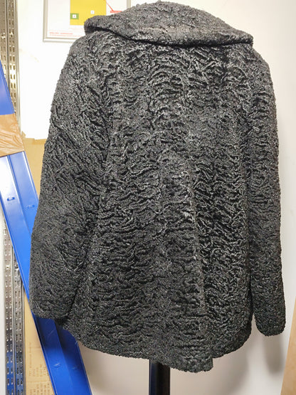 Astraka Black Faux Fur Coat