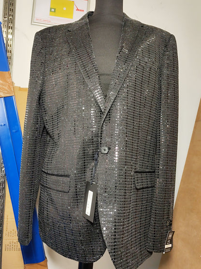 River Island Woman's Black Sequin Blazer | 44R