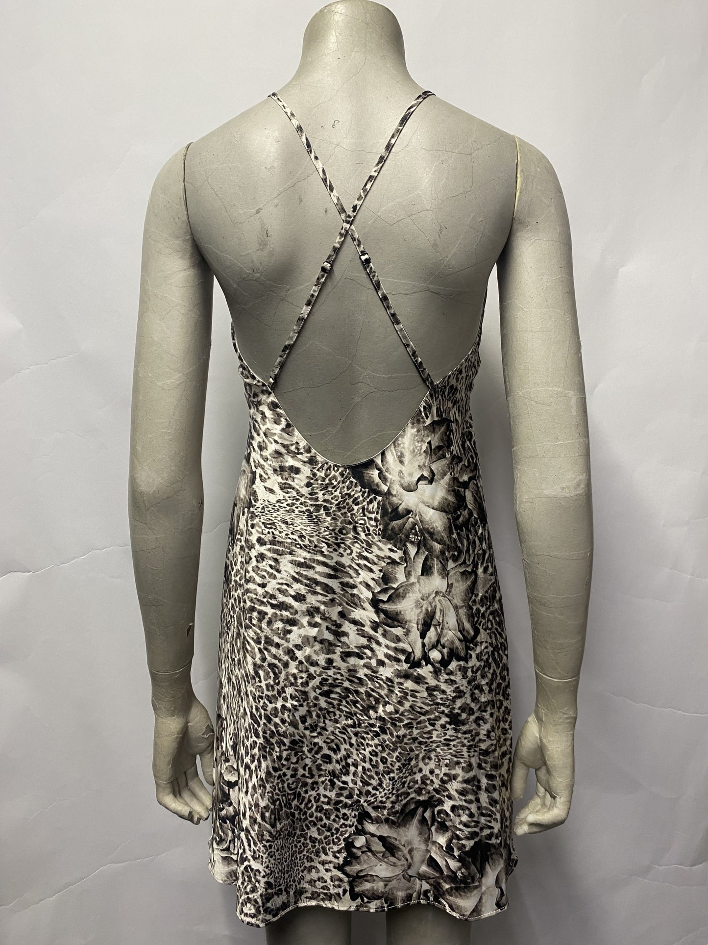 All Saints Leopard Cali Slip Dress XS